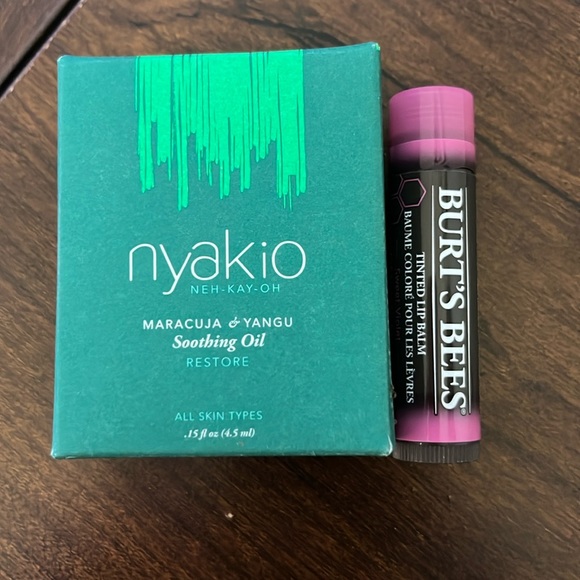 Nyakio Other - Nyakio Soothing Oil and Burts Bees Sweet Violet Tinted Lip Balm Combo.